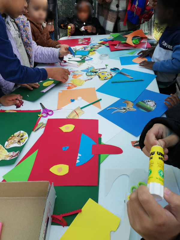 atelier créatif des bibliobus à la fête de quartier des Buers